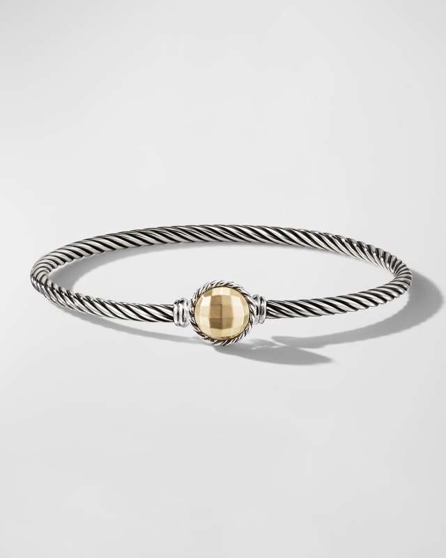 8mm Chatelaine Bracelet with Gemstone in Silver